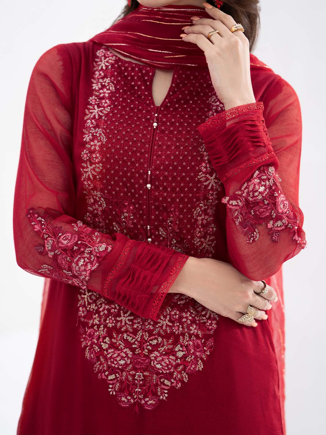 Gul | 3 PC Stitched