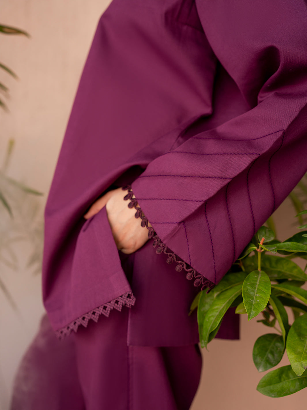 Orchid | 2 PC Stitched