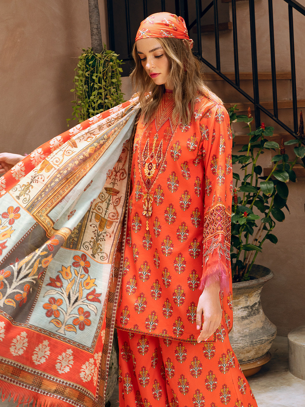 Crimson | 3 PC Unstitched
