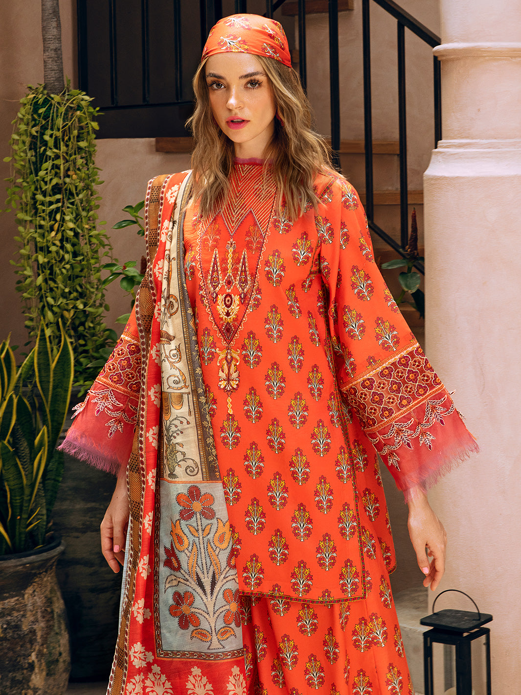 Crimson | 3 PC Unstitched
