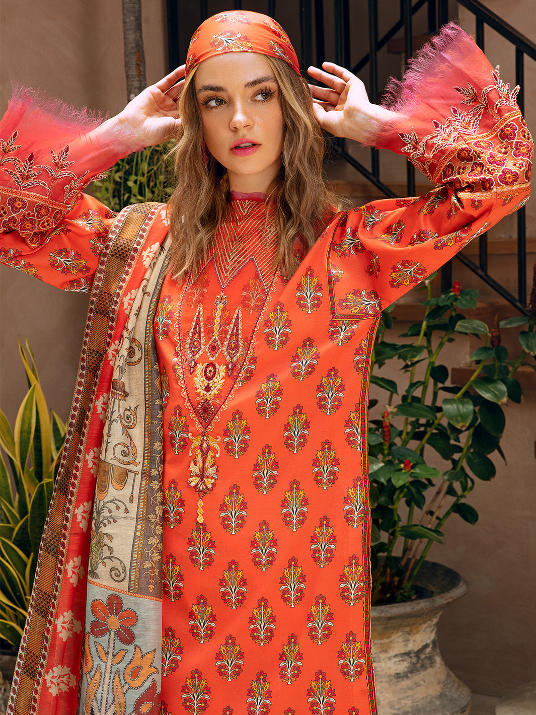 Crimson | 3 PC Unstitched