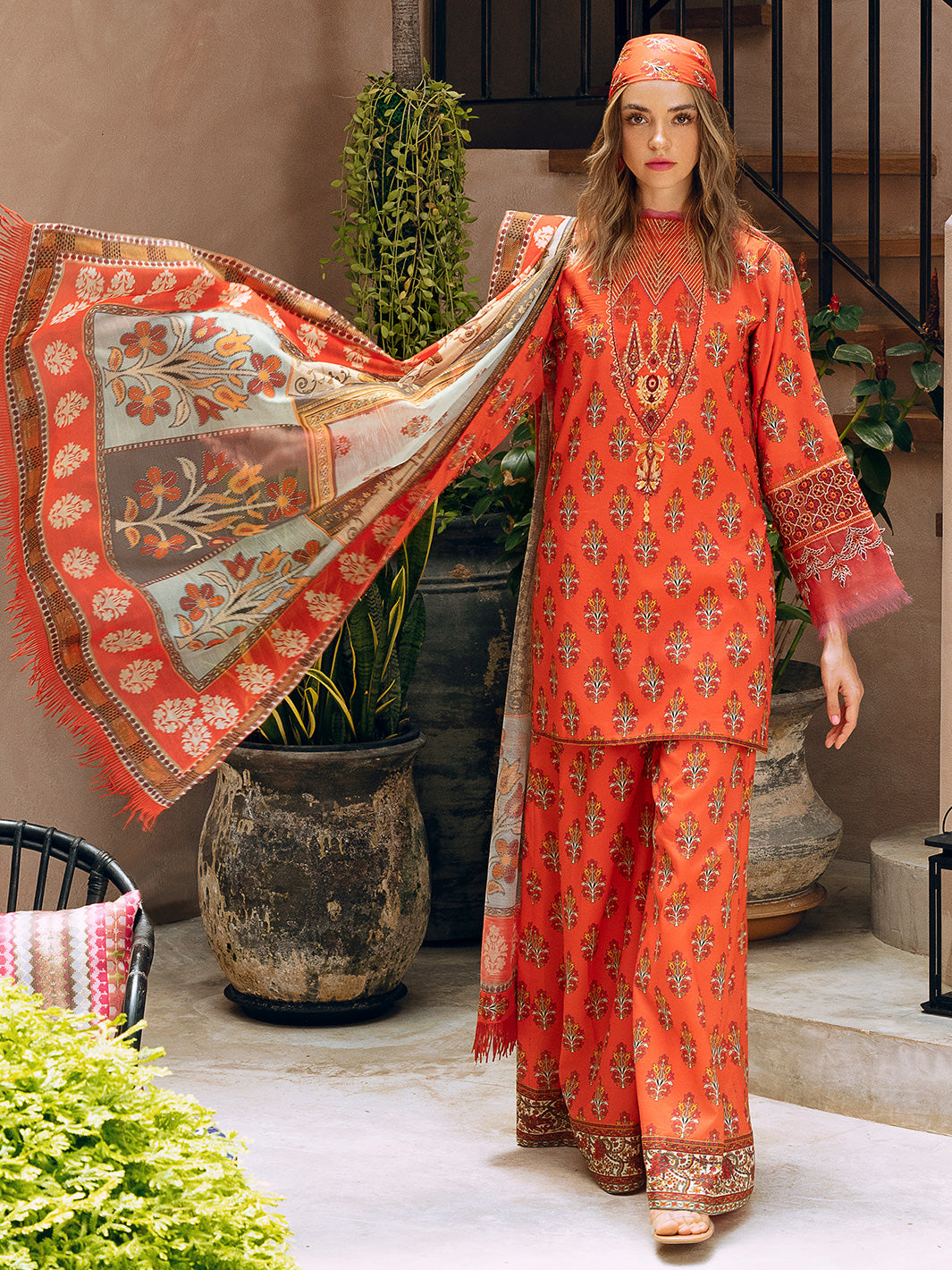 Crimson | 3 PC Unstitched